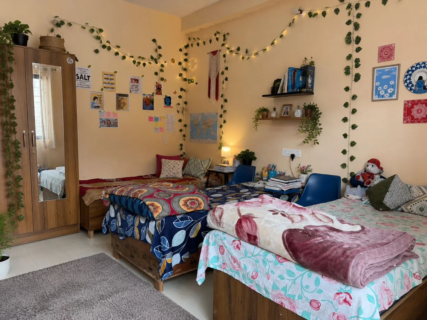 Hostel room at PGI Pithoragarh